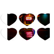 Магнитные фотопазлы Сердце 50 на 50 набор 6 штук 