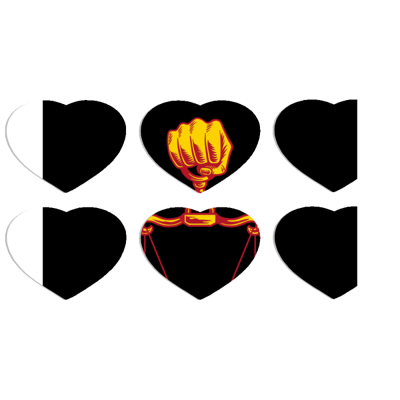 Магнитные фотопазлы Сердце 50 на 50 набор 6 штук 