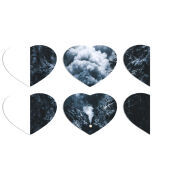 Магнитные фотопазлы Сердце 50 на 50 набор 6 штук 