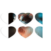 Магнитные фотопазлы Сердце 50 на 50 набор 6 штук 