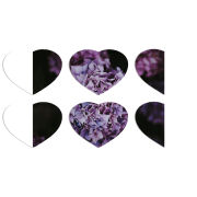 Магнитные фотопазлы Сердце 50 на 50 набор 6 штук 