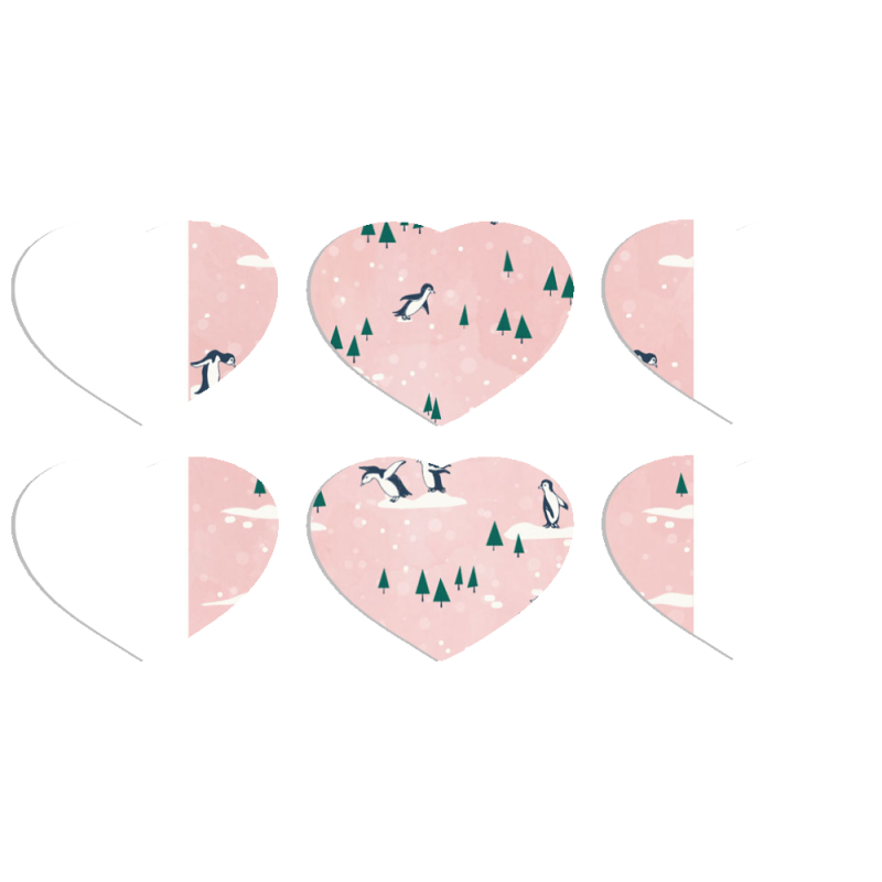 Магнитные фотопазлы Сердце 50 на 50 набор 6 штук 