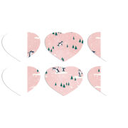 Магнитные фотопазлы Сердце 50 на 50 набор 6 штук 