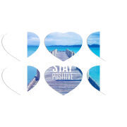 Магнитные фотопазлы Сердце 50 на 50 набор 6 штук 