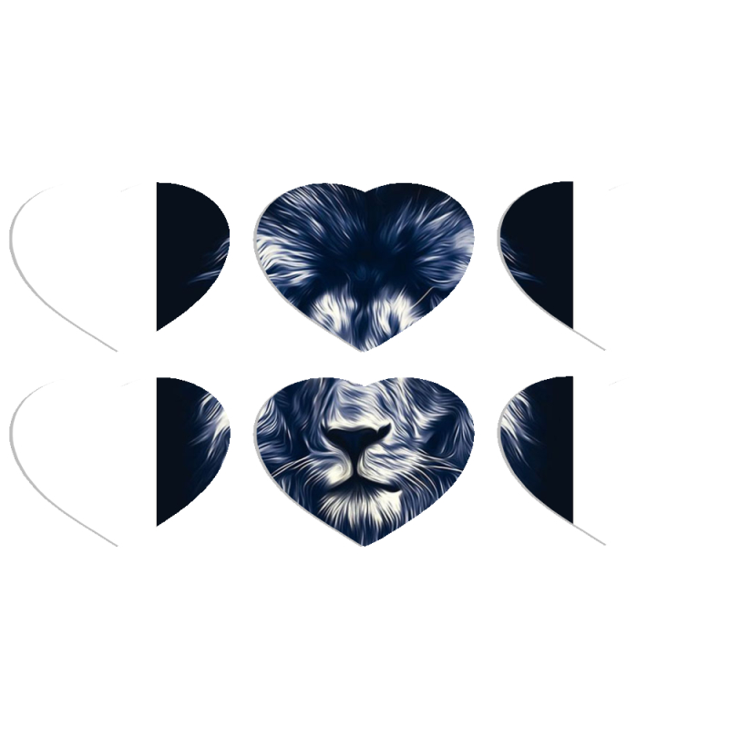 Магнитные фотопазлы Сердце 50 на 50 набор 6 штук 