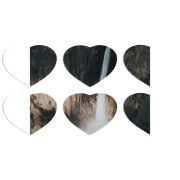 Магнитные фотопазлы Сердце 50 на 50 набор 6 штук 