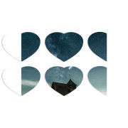 Магнитные фотопазлы Сердце 50 на 50 набор 6 штук 