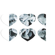 Магнитные фотопазлы Сердце 50 на 50 набор 6 штук 