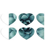 Магнитные фотопазлы Сердце 50 на 50 набор 6 штук 