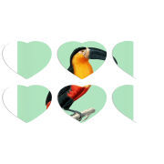 Магнитные фотопазлы Сердце 50 на 50 набор 6 штук 