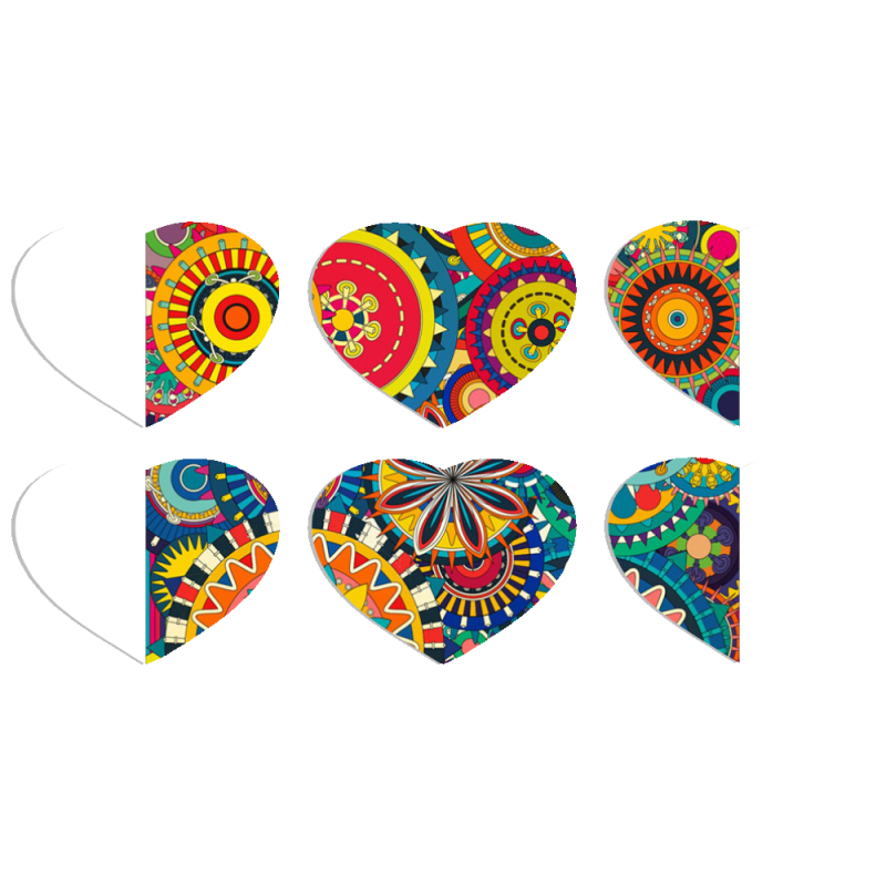 Магнитные фотопазлы Сердце 50 на 50 набор 6 штук Imaginarium