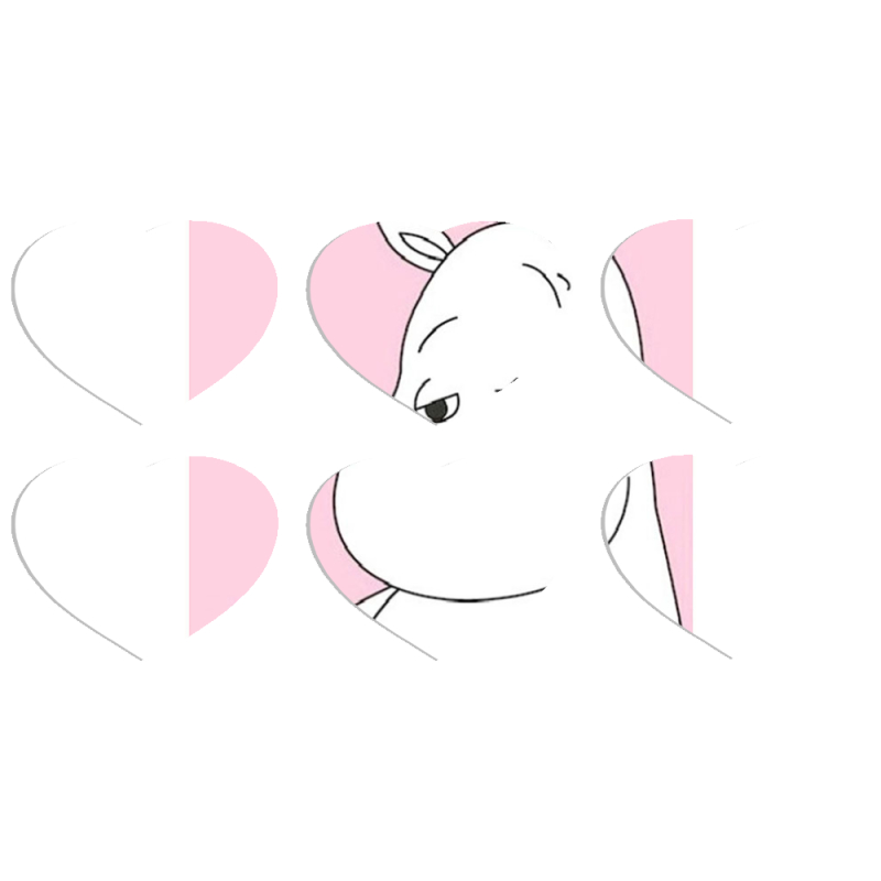 Магнитные фотопазлы Сердце 50 на 50 набор 6 штук Mumintroll