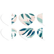 Магнитные фотопазлы Сердце 50 на 50 набор 6 штук 