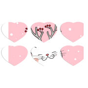 Магнитные фотопазлы Сердце 50 на 50 набор 6 штук 