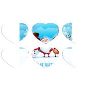 Магнитные фотопазлы Сердце 50 на 50 набор 6 штук 