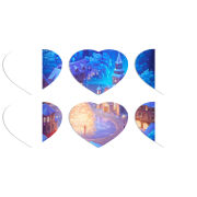 Магнитные фотопазлы Сердце 50 на 50 набор 6 штук 