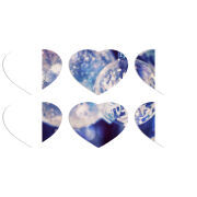 Магнитные фотопазлы Сердце 50 на 50 набор 6 штук 