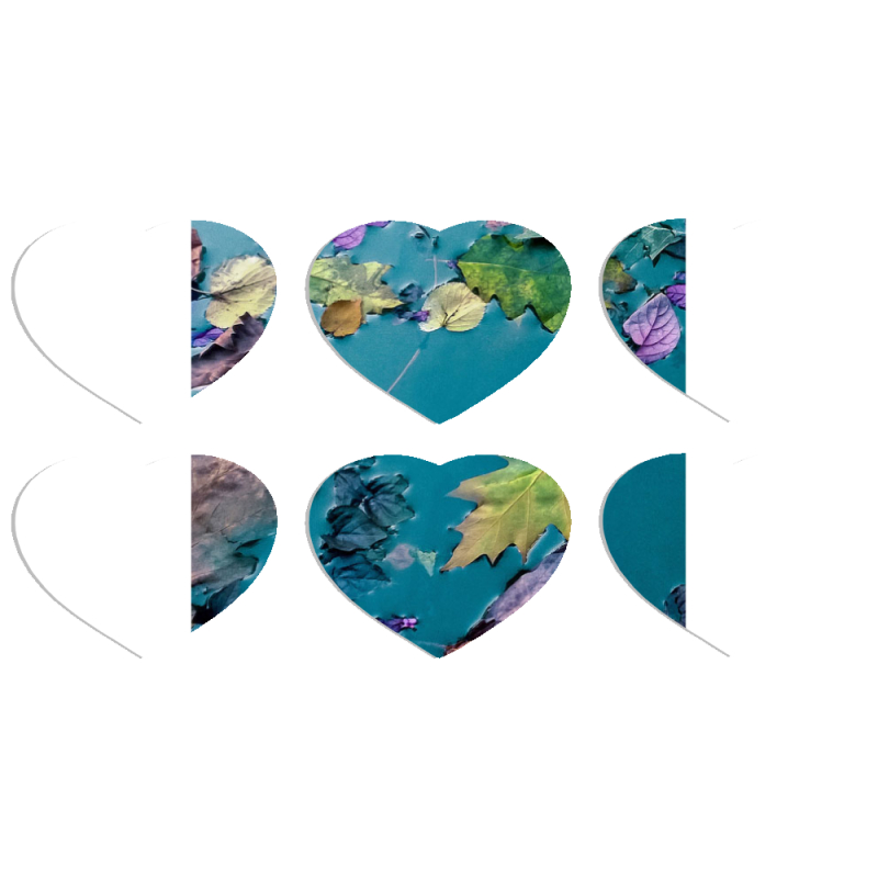 Магнитные фотопазлы Сердце 50 на 50 набор 6 штук 