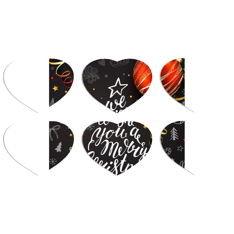 Магнитные фотопазлы Сердце 50 на 50 набор 6 штук 