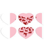 Магнитные фотопазлы Сердце 50 на 50 набор 6 штук 