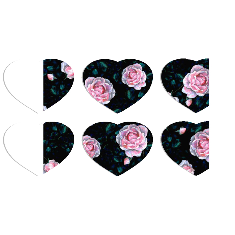 Магнитные фотопазлы Сердце 50 на 50 набор 6 штук 