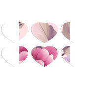 Магнитные фотопазлы Сердце 50 на 50 набор 6 штук 