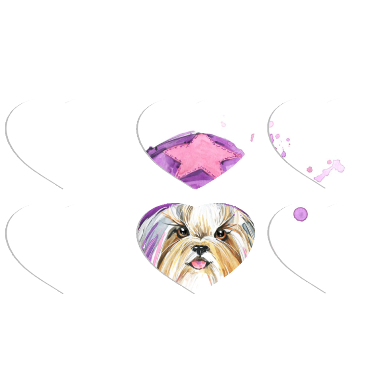 Магнитные фотопазлы Сердце 50 на 50 набор 6 штук 