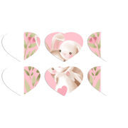 Магнитные фотопазлы Сердце 50 на 50 набор 6 штук 