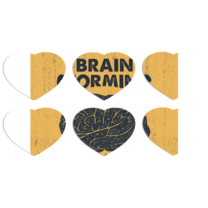 Магнитные фотопазлы Сердце 50 на 50 набор 6 штук 