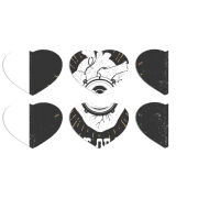 Магнитные фотопазлы Сердце 50 на 50 набор 6 штук 