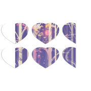 Магнитные фотопазлы Сердце 50 на 50 набор 6 штук 