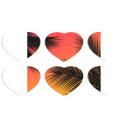 Магнитные фотопазлы Сердце 50 на 50 набор 6 штук 