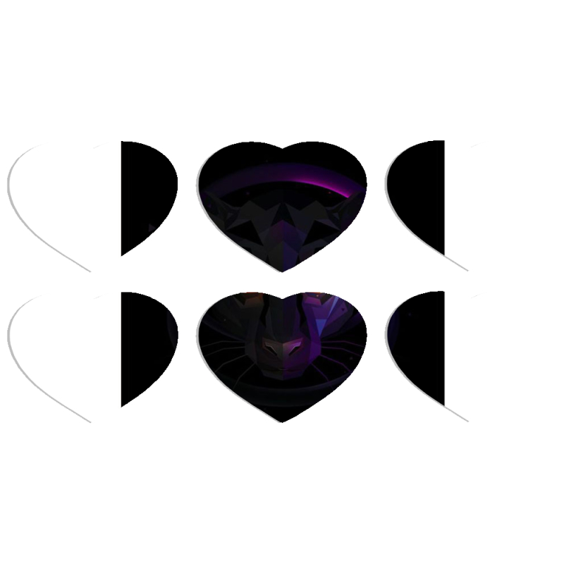 Магнитные фотопазлы Сердце 50 на 50 набор 6 штук 