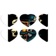 Магнитные фотопазлы Сердце 50 на 50 набор 6 штук 