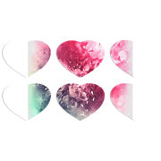 Магнитные фотопазлы Сердце 50 на 50 набор 6 штук 