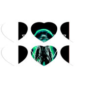 Магнитные фотопазлы Сердце 50 на 50 набор 6 штук 