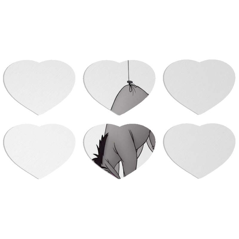 Магнитные фотопазлы Сердце 50 на 50 набор 6 штук 