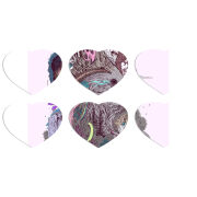 Магнитные фотопазлы Сердце 50 на 50 набор 6 штук 