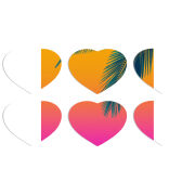 Магнитные фотопазлы Сердце 50 на 50 набор 6 штук 