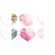 Магнитные фотопазлы Сердце 50 на 50 набор 6 штук 