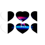 Магнитные фотопазлы Сердце 50 на 50 набор 6 штук 