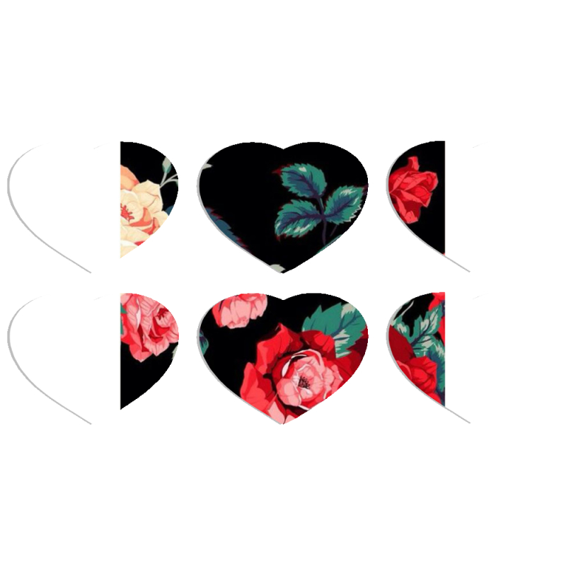 Магнитные фотопазлы Сердце 50 на 50 набор 6 штук 