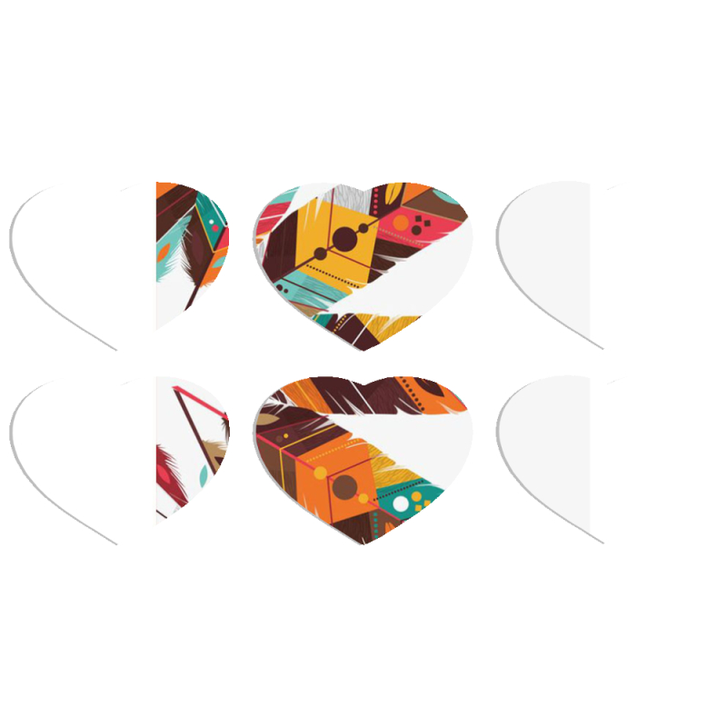 Магнитные фотопазлы Сердце 50 на 50 набор 6 штук 