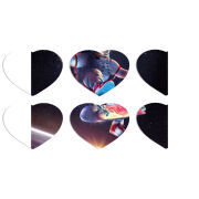 Магнитные фотопазлы Сердце 50 на 50 набор 6 штук 