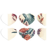Магнитные фотопазлы Сердце 50 на 50 набор 6 штук 