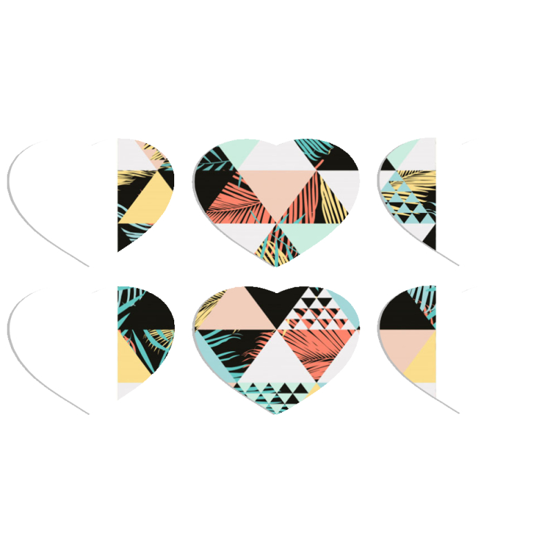 Магнитные фотопазлы Сердце 50 на 50 набор 6 штук 