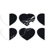 Магнитные фотопазлы Сердце 50 на 50 набор 6 штук 