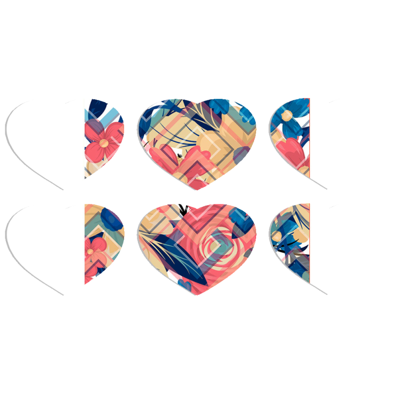 Магнитные фотопазлы Сердце 50 на 50 набор 6 штук 