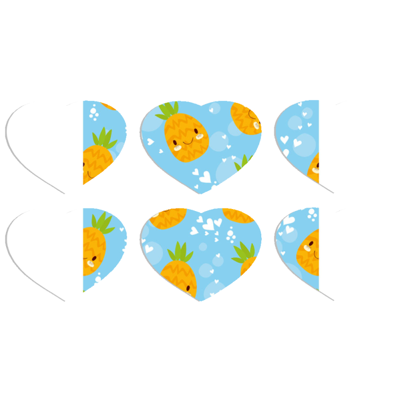 Магнитные фотопазлы Сердце 50 на 50 набор 6 штук 