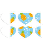 Магнитные фотопазлы Сердце 50 на 50 набор 6 штук 